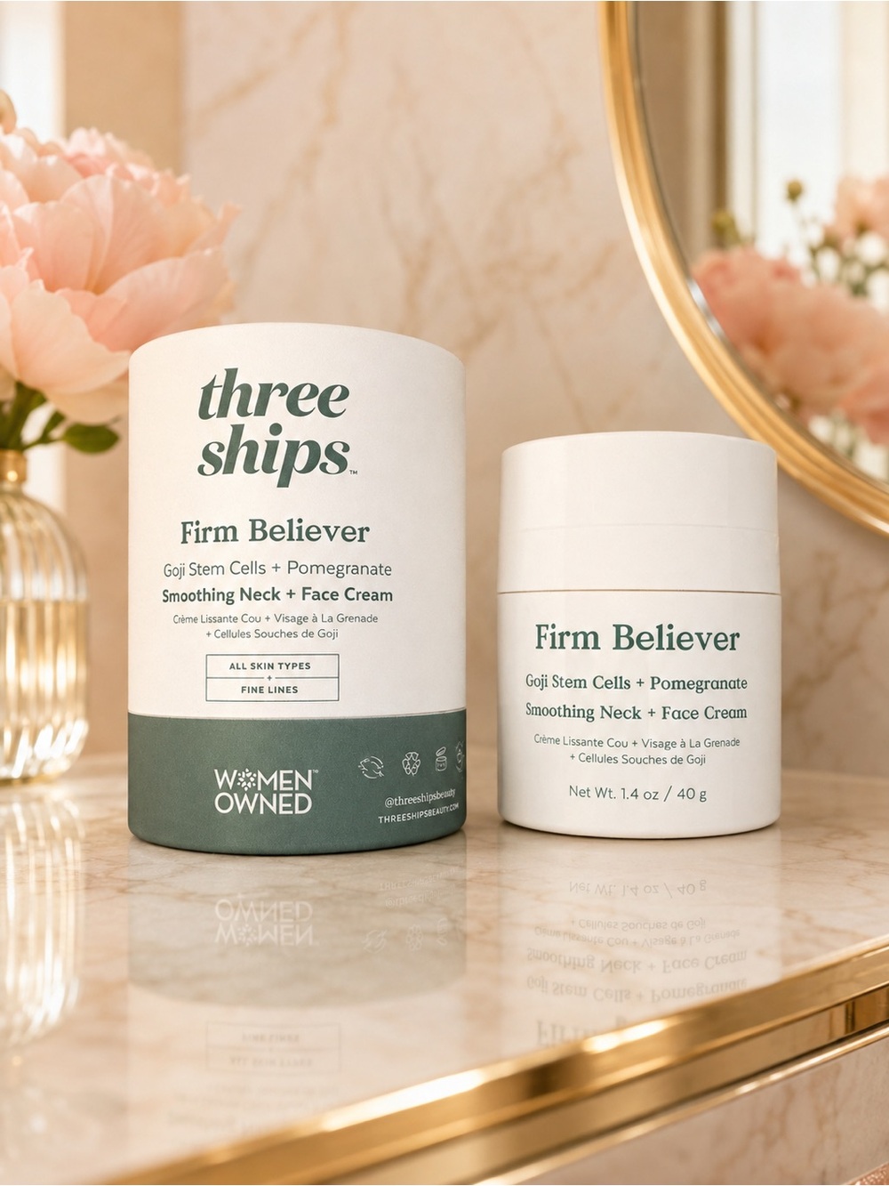 Three Ships Firm Believer Neck + Face Cream 1.4 oz 40 g
